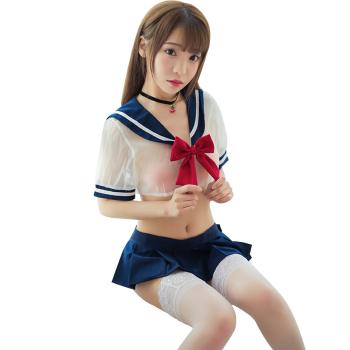 日系蝴蝶结学生水手制服 洋溢青春气息