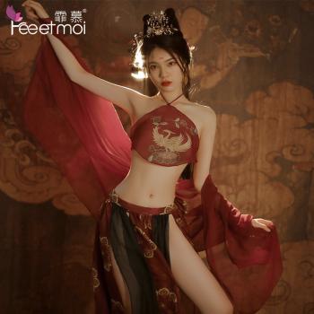 敦煌飞天凤女异域套装 印花肚兜 飘逸披帛