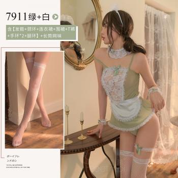 玫瑰蕾丝性感女仆装 角色扮演 甜心女佣