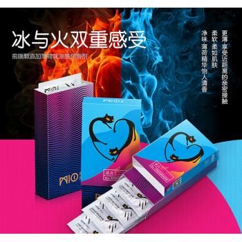 【买一送一】米奥冰火安全套8只 冰火双重体验