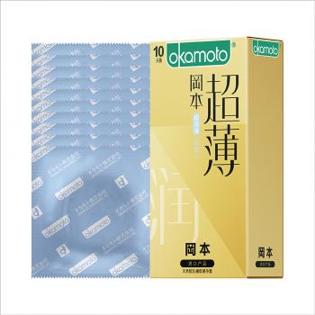 冈本超润滑超薄10片装 足量润滑 贴合防脱落