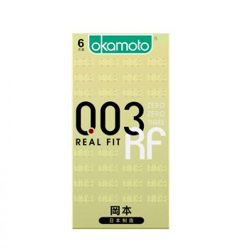 冈本003黄金贴身超薄安全套6只 紧致贴合0阻隔